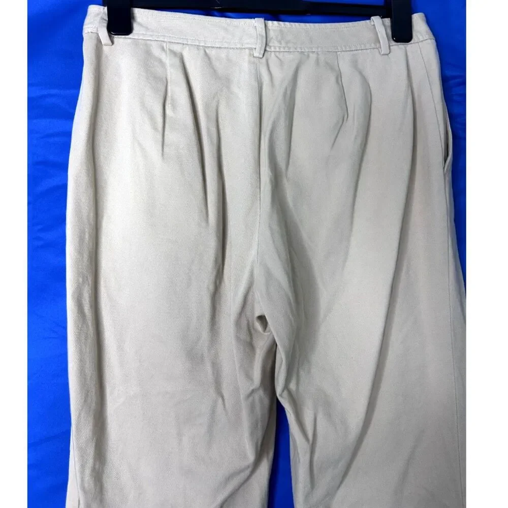 Lauren Ralph Lauren Tan Cotton Pants - 8 Classic Workwear Capsule Office Neutral